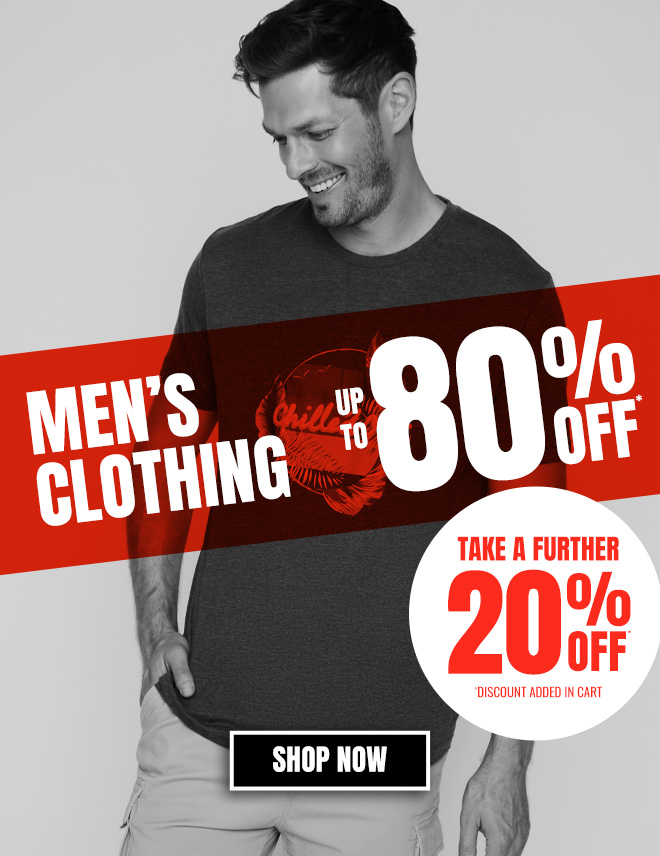 Mens Clothing from $8