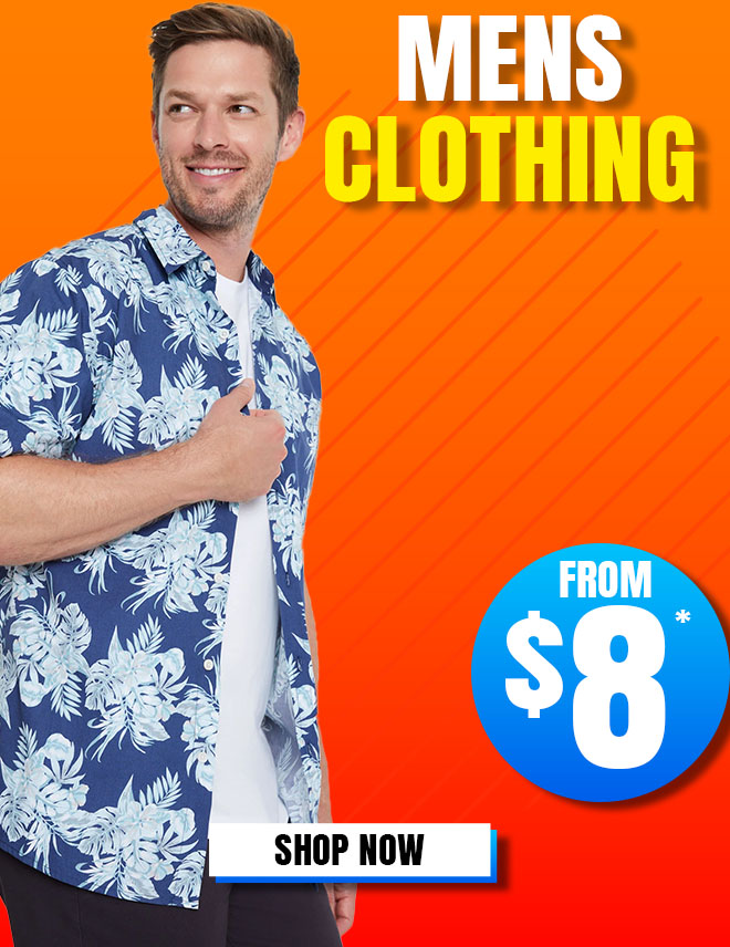 Mens Clothing from $8