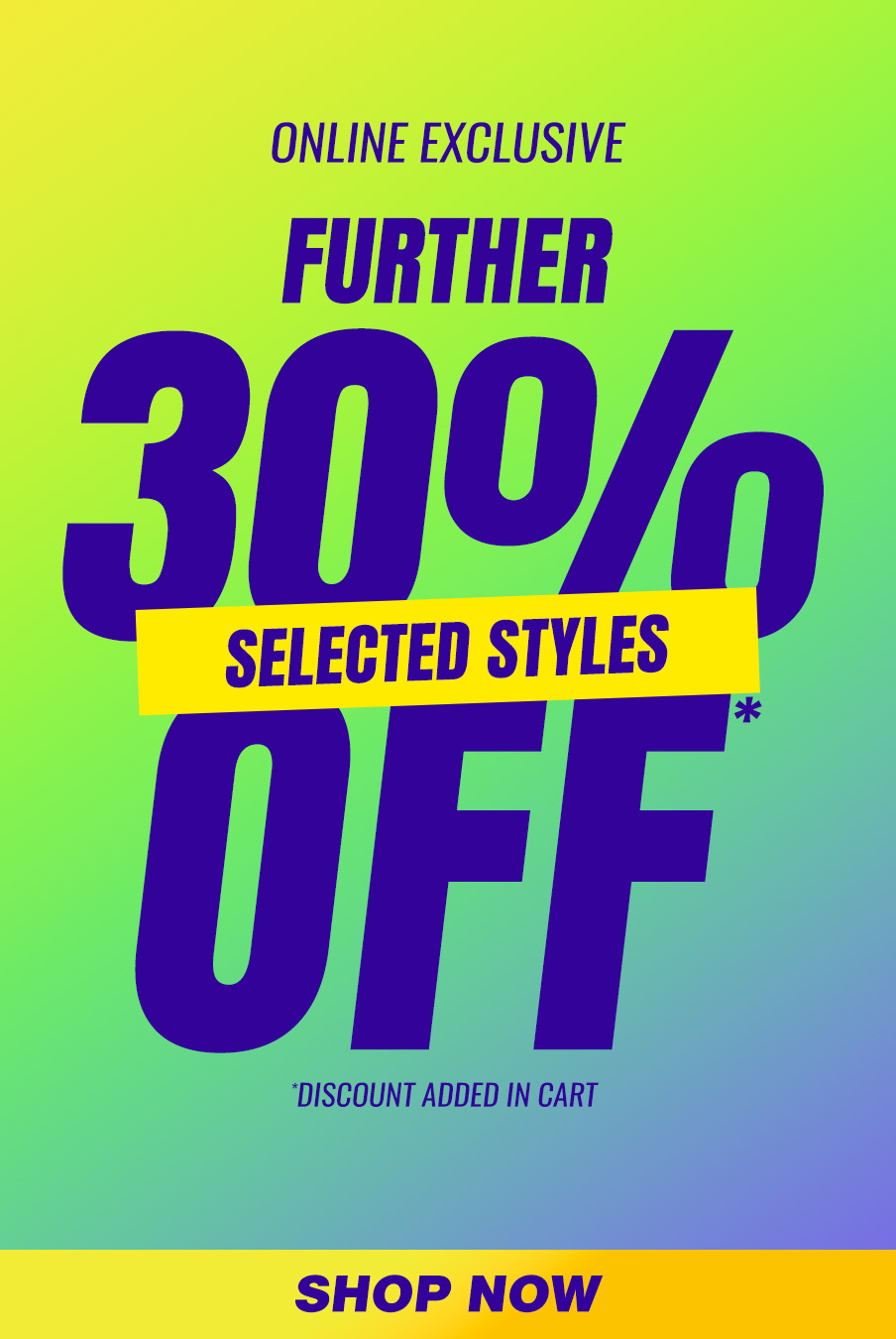 Further 30% off selected Rivers styles - Cyber Monday exclusive savings