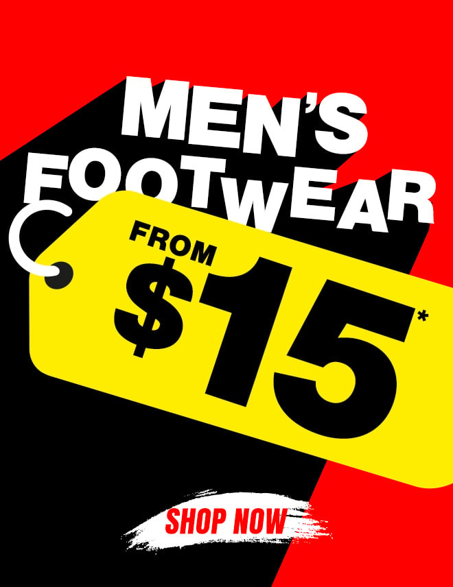 Mens Clearance Footwear from $15