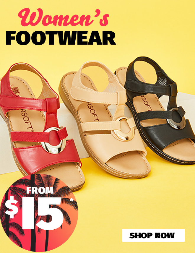 Womens Clearance Footwear from $15