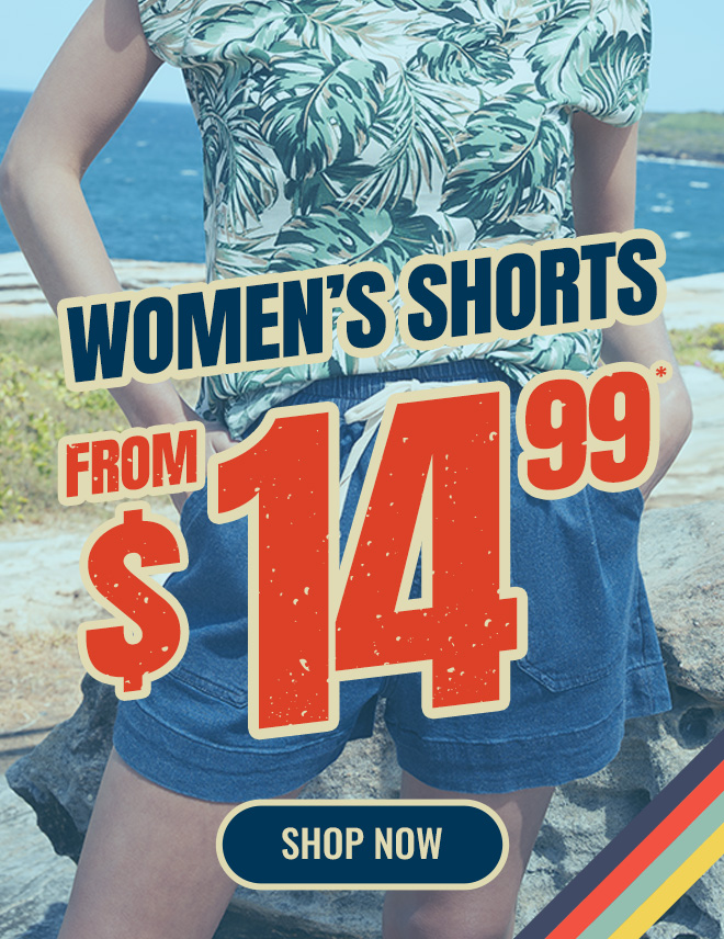 Shop women’s shorts from $14.99 – Celebrate with discounts!