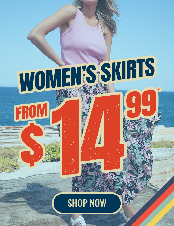 Women’s skirts sale from $14.99 – Unwrap savings!