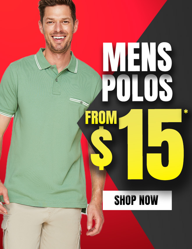 Men's polos from $15 - Shop Rivers Black Friday sale for stylish polos